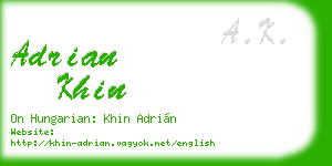 adrian khin business card